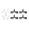 Set accesorii placute frana Mazda 323 C 4 (Bg), 323 F 4 (Bg), 323 S 4 (Bg), Mx-3 (Ec), Mx-5 1 (Na), punte Spate, restrictii producator : NBK, TRW