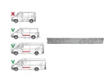 Piese de reparatie pentru panoul lateral MERCEDES SPRINTER, 07.2006-06.2018; VW CRAFTER (2E), 12.2005-04.2017, ampatament: 3665 mm, / 4325 mm, partea