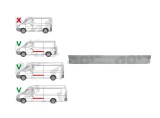 Piese de reparatie pentru panoul lateral MERCEDES SPRINTER, 07.2006-06.2018; VW CRAFTER (2E), 12.2005-04.2017, ampatament: 3665 mm, / 4325 mm, partea, Rapid