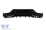 Difuzor tip GLC43 cu duze negre potrivit pentru bara spate A Design pe Mercedes GLC Coupe C253 2015-2022 -oo--oo- Performance AutoTuning