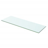 Gossi raft din sticla transparenta, 60 x 15 cm