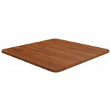 Blat de masă pătrat maro &icirc;nchis 50x50x1,5 cm lemn stejar tratat
