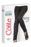 Colanți Subțiri din Piele Ecologică p&acirc;nă la Genunchi, Igritt - Nero, 164-98 (M)