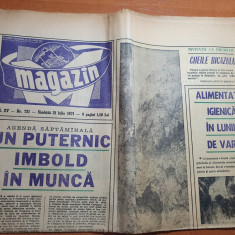 magazin 31 iulie 1971-articol despre CFR,mecanic de locomotiva,cheile bicazului