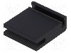 Radiator presat, aluminiu, 25mm x 10.3mm, neagra, FISCHER ELEKTRONIK - SK 480 25 SA