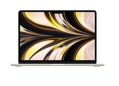 MacBook Air 13.6&amp;quot; Retina/Apple M2 (CPU 8-core, GPU 8-core, Neural Engine 16-core)/16GB/256GB - Starlight - INT KB (2024) NewTechnology Media foto