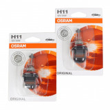 Set 2 Buc Bec Osram H11 12V 55W PGJ19-2 Original Blister 64211-01B