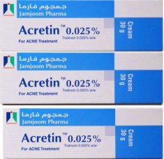 ACRETIN Tretin 0.025%, 30 grame, crema riduri acnee vergeturi retinol melasma foto