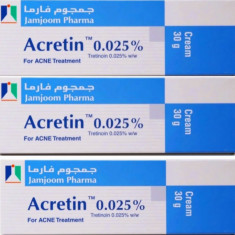 ACRETIN 0.025%, 30 grame, crema riduri acnee vergeturi retinol melasma
