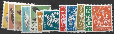 C5358 - Olanda 1961 - anul complet,timbre nestampilate MNH foto