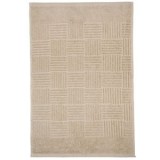 Prosop de bucatarie din bumbac bej cu dungi reliefate, 60x40 cm, CMCLASS