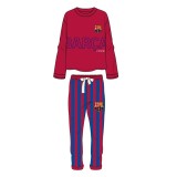 Pijamale barbati FC Barcelona Long rosii marime L