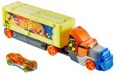 Camion Crashing Rig cu masina, Hot Wheels foto