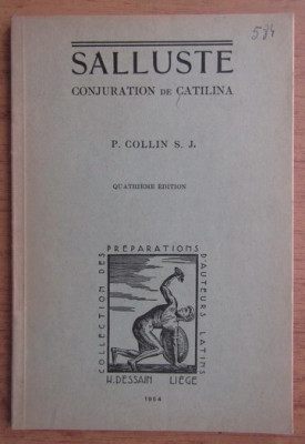 Sallustius - Conjuration de Catilina lexic latin-francez foto
