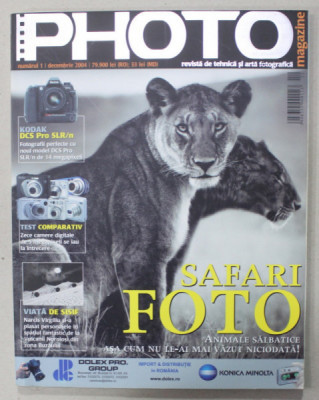 PHOTO , REVISTA DE TEHNICA SI ARTA FOTOGRAFICA NR. 1 , DECEMBRIE , 2004 foto