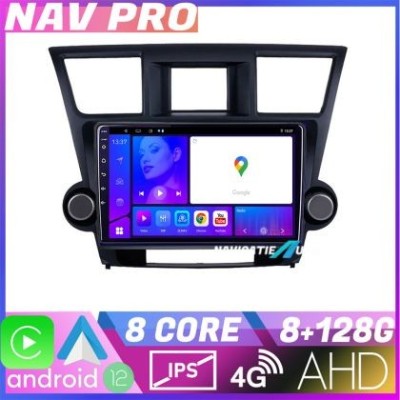 Navigatie Toyota Highlander 2007 2013 EDOTEC-LITE Android Ecran 720P Octa Core 8 128 Carplay CarStore Technology foto