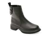 Ghete FLAVIA PASSINI negre, W664, din piele naturala