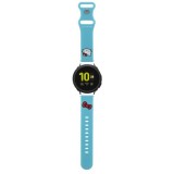 Curea pentru Samsung Watch 4/5, Huawei Watch GT 3 (42mm)/GT 3 Pro (43mm) - Hello Kitty Strap Silicone Kitty Head (HKUWMSCHBLB) - Blue