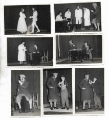 C1913 Lot 7 poze romanesti piesa de teatru actori 1959 poza veche foto
