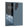 Husa Kwmobile Silicon Albastru pentru Samsung Galaxy S22 Ultra, Anti-alunecare, Rezistenta la Socuri