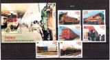 CUBA 2010, Transport feroviar, serie neuzata, MNH, Transporturi, Nestampilat