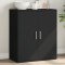 vidaXL Dulap, negru, 60x31x70 cm, lemn prelucrat 840458