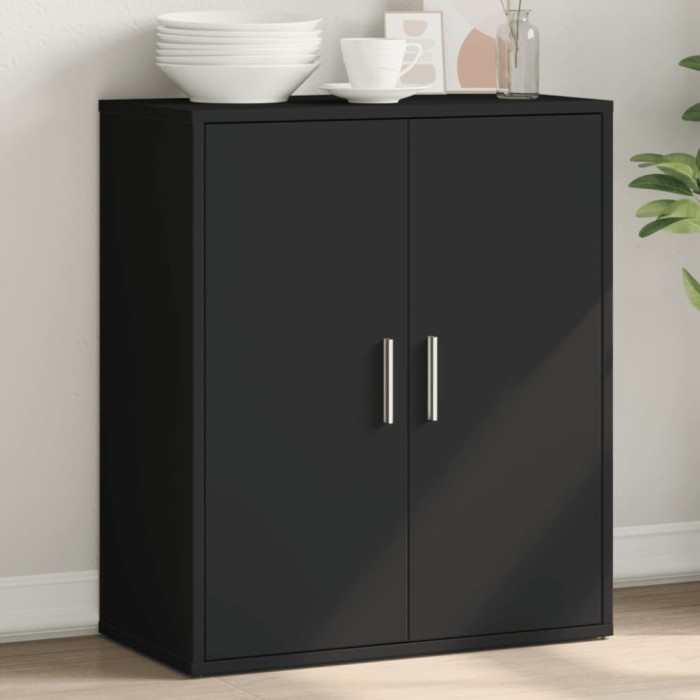 Gossi dulap, negru, 60x31x70 cm, lemn prelucrat