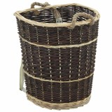 Cumpara ieftin Cos lemne foc curele de transport, natural 44,5x37x50 cm salcie