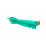 Manusi de nitril pentru chimicale Ansell AlphaTec 37-185, verde, marimea 9, 1 pereche - RESIGILAT