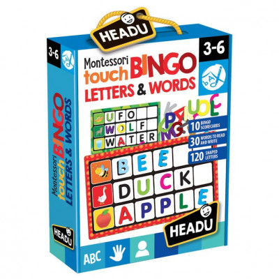 Headu Montessori - Joc Bingo Atingeti Imagini Si Cuvinte foto