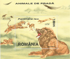 Romania, LP 1533/2000, Animale de prada, colita dantelata, MNH foto