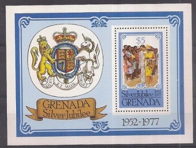 Grenada 1977 - Aniversari bloc neuzat,perfecta stare(z) foto