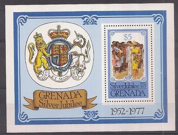 Grenada 1977 - Aniversari bloc neuzat,perfecta stare(z)