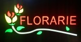 Reclama LED - FLORARIE - de exterior / interior, 44 x 24 cm