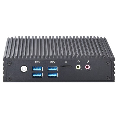 Industrial fanless miniPC V2-2LAN-N5105, Intel Celoron N5105 2.9Ghz 4 Core, SSD: 256 GB NVMe, RAM: 8 GB, 2*LAN 1Gb foto