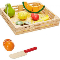 Set fructe lemn pentru taiat - Melissa & Doug 4021