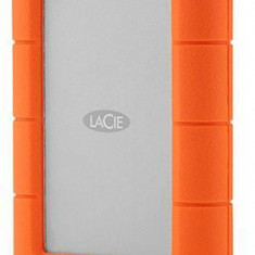 HDD Extern LaCie Rugged Mini, 2.5 inch, 2TB, USB 3.0, Rezistent la socuri (Portocaliu)