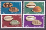 Tuvalu 1980 fauna marina scoici MI 116-119 MNH