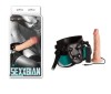 SEXXBIAN - Dildo vibrator cu ham, 20 cm, Orion