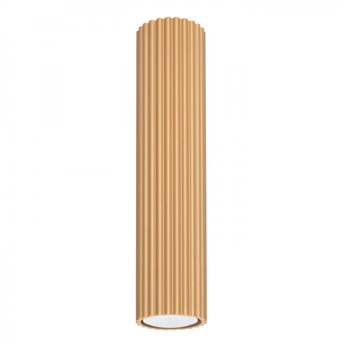 Lampă De Tavan Karbon Din Aluminiu Aurit, 1 Bec Tub Minimalist De Interior.