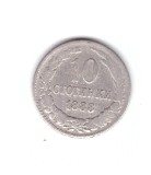 Moneda Bulgaria 10 stotinki 1888, stare relativ buna, circulata, curata