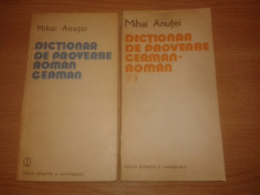 Dictionar de proverbe roman-german + german-roman - Mihai Anutei (1982, 1978) foto