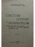 G. Serban Cornila - Cercetari literare (Editia: 1941)