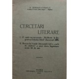 G. Serban Cornila - Cercetari literare (Editia: 1941)