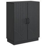 vidaXL Bufet Negru 66 x 34,5 x 87 cm Lemn prelucrat 895276