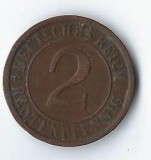 Moneda 2 reichsfpennig 1924 A - Germania