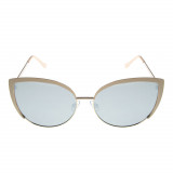 Ochelari de soare cat-eye cu rama bej