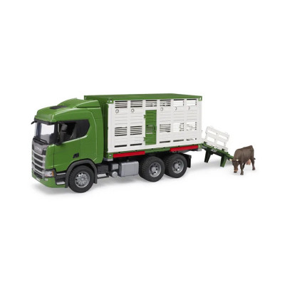 Jucărie camion Scania cu remorcă transport vițe foto