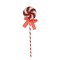 Ornament Brad Craciun, Acadea Spuma, Culoare Alb/Roșu, &Icirc;nălțime 36cm