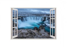 Autocolant decorativ, Fereastra, Natura si peisaje, Multicolor, 85 cm, 2071ST foto